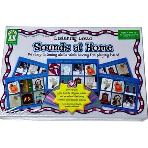 Listening Lotto Sounds at Home Game Key Education Ages 4+ Blue Educational CD